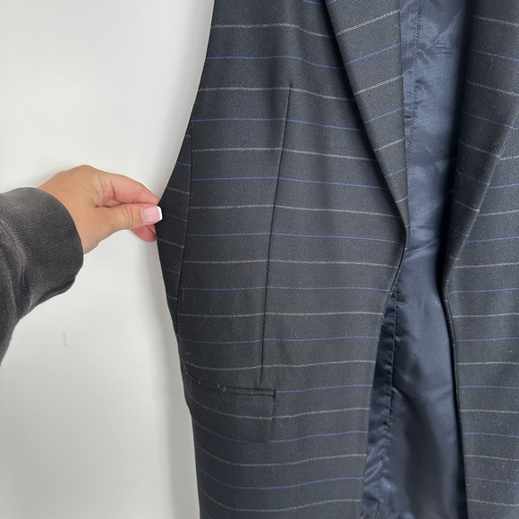 Zara Blue Work Vest Size S - Picture 3 of 3